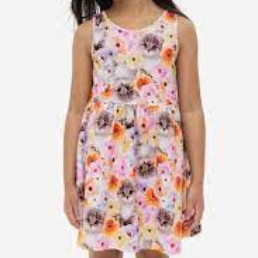 Cute Colorful Kitten Pattern (Casual, Play Dress)